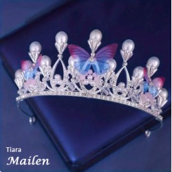 tiara MAILEN plateado