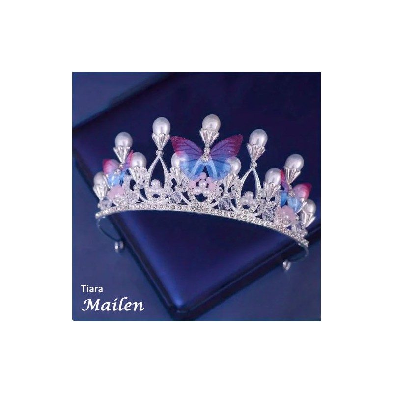 tiara MAILEN plateado