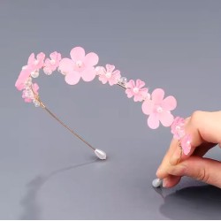 tocado NAFISA rosa