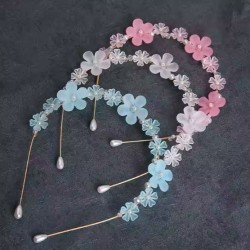 tocado NAFISA rosa