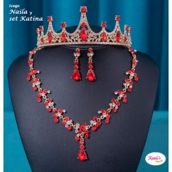 rojo ALDINA + set KATINA