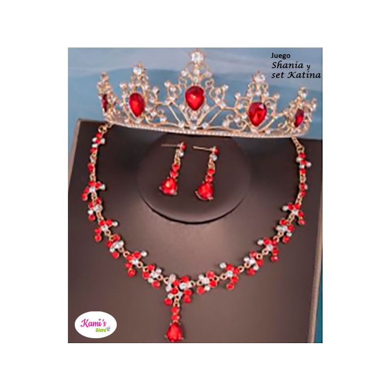 rojo SHANIA + set KATINA