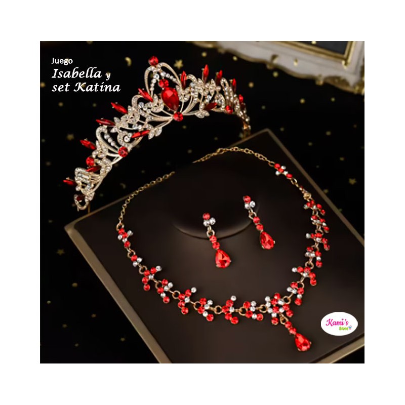 rojo ISABELLA + set KATINA