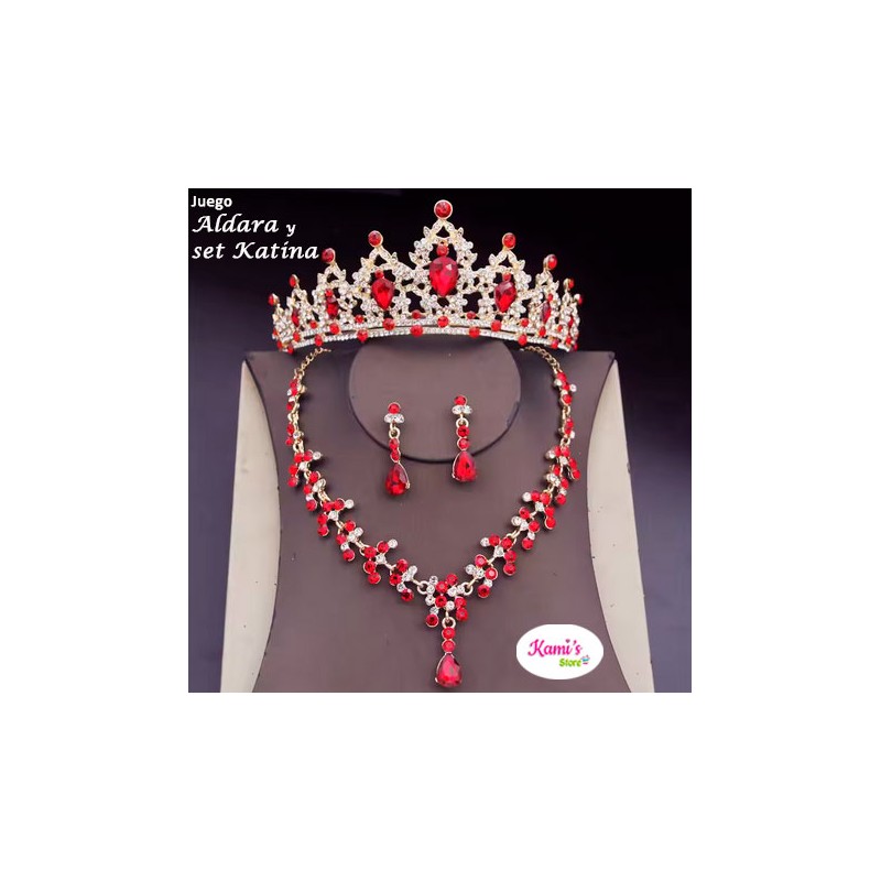 rojo ALDARA + set KATINA