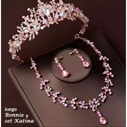 rosa BONNIE + set KATINA