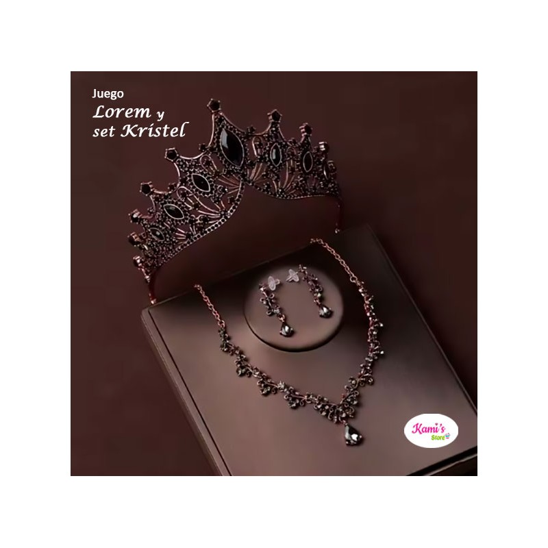 negro LOREM + Set KRISTEL