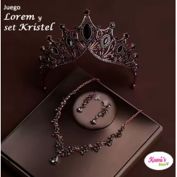 negro LOREM + Set KRISTEL