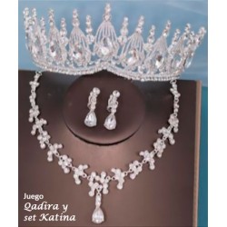plateado QADIRA + set KATINA